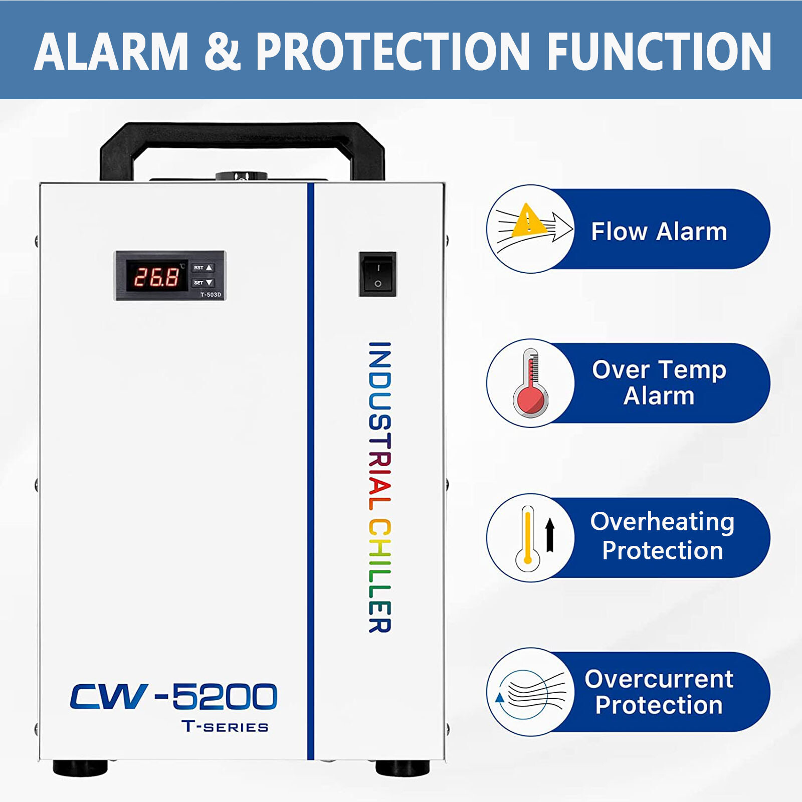 Industrial Water Chiller S&A CW-5200DH For Laser Machine Cutter Engraver US SHIP