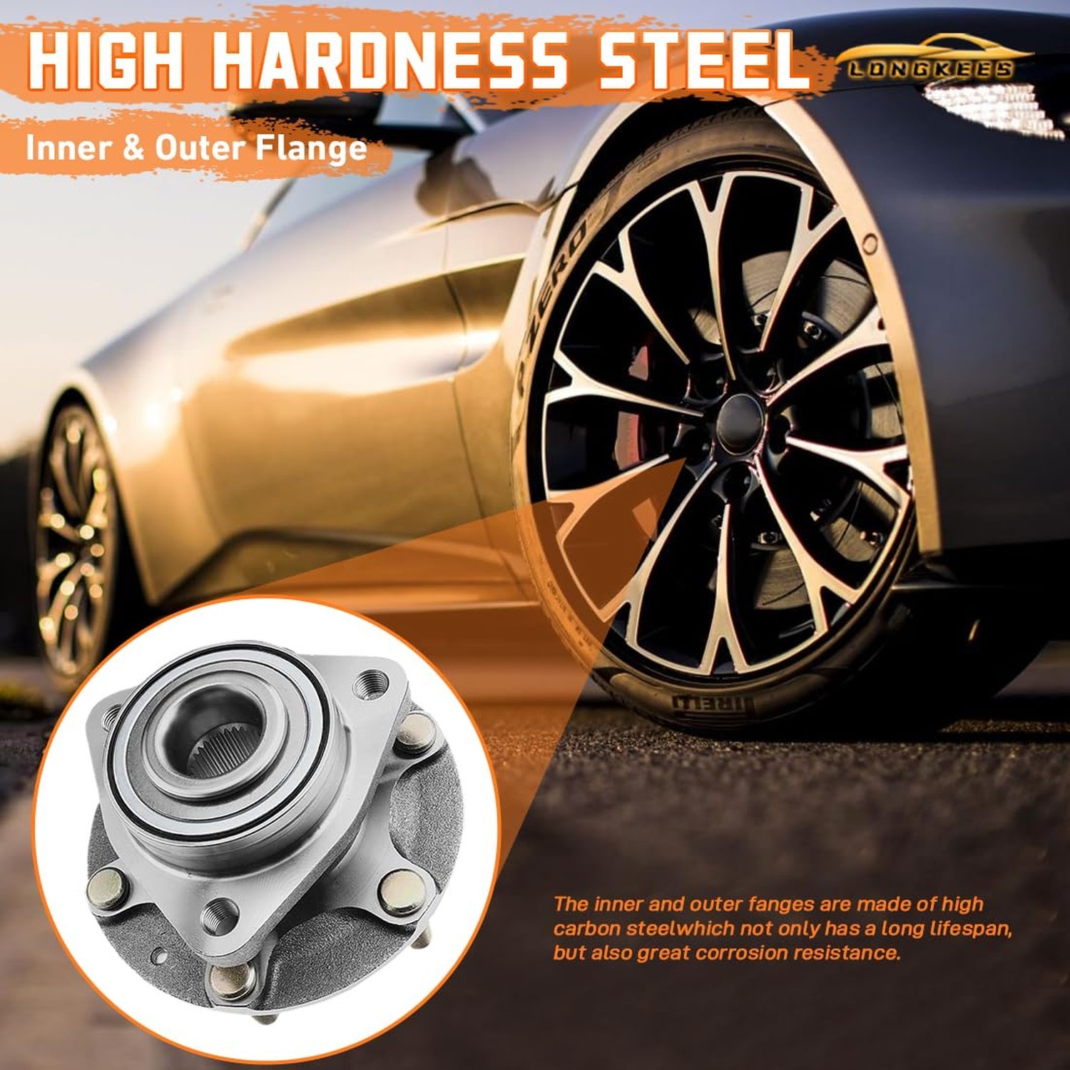 Rear Wheel Hub Assembly and Bearing FIT for 2012-2017 Toyota Camry, FIT for 2…