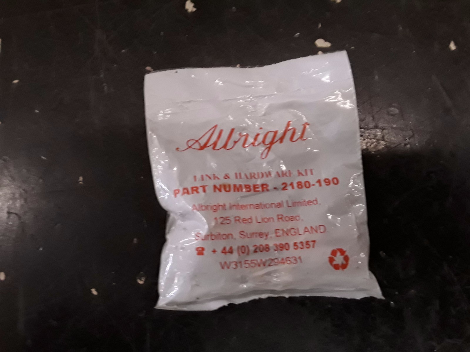 Albright Link and Hardware Kit 2180-190