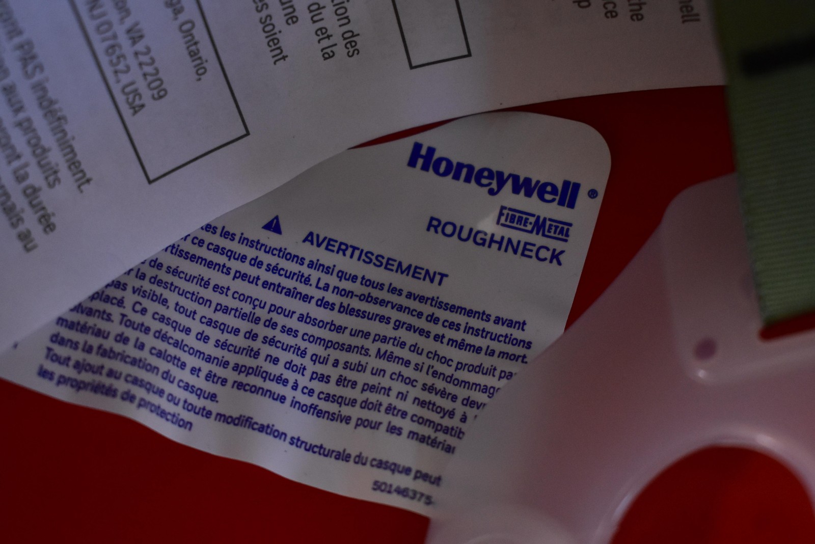 Honeywell Fibre-Metal Roughneck P2ARW15A000 Red Safety Hard Hat Type 1 Class G