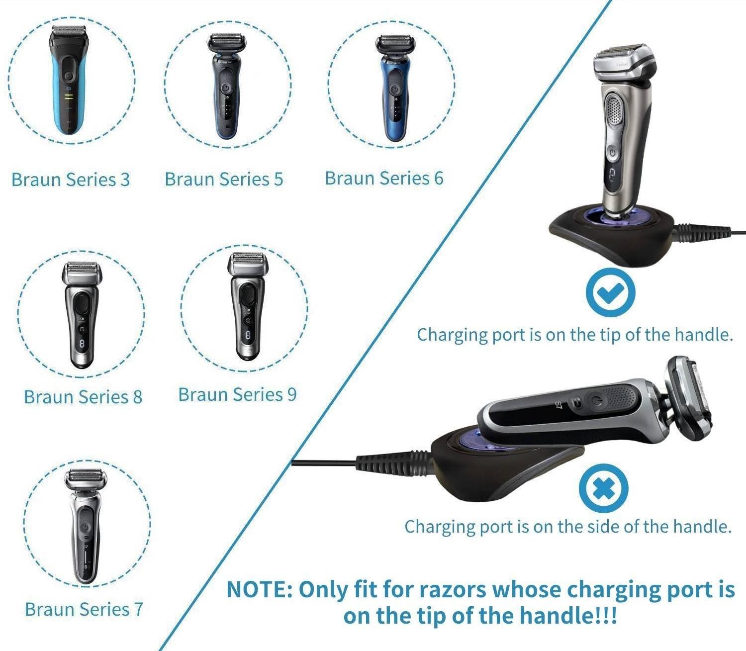 Charging Stand for Braun Series 3 3045 3050cc 3070cc 3080 3090cc Series 4 4740