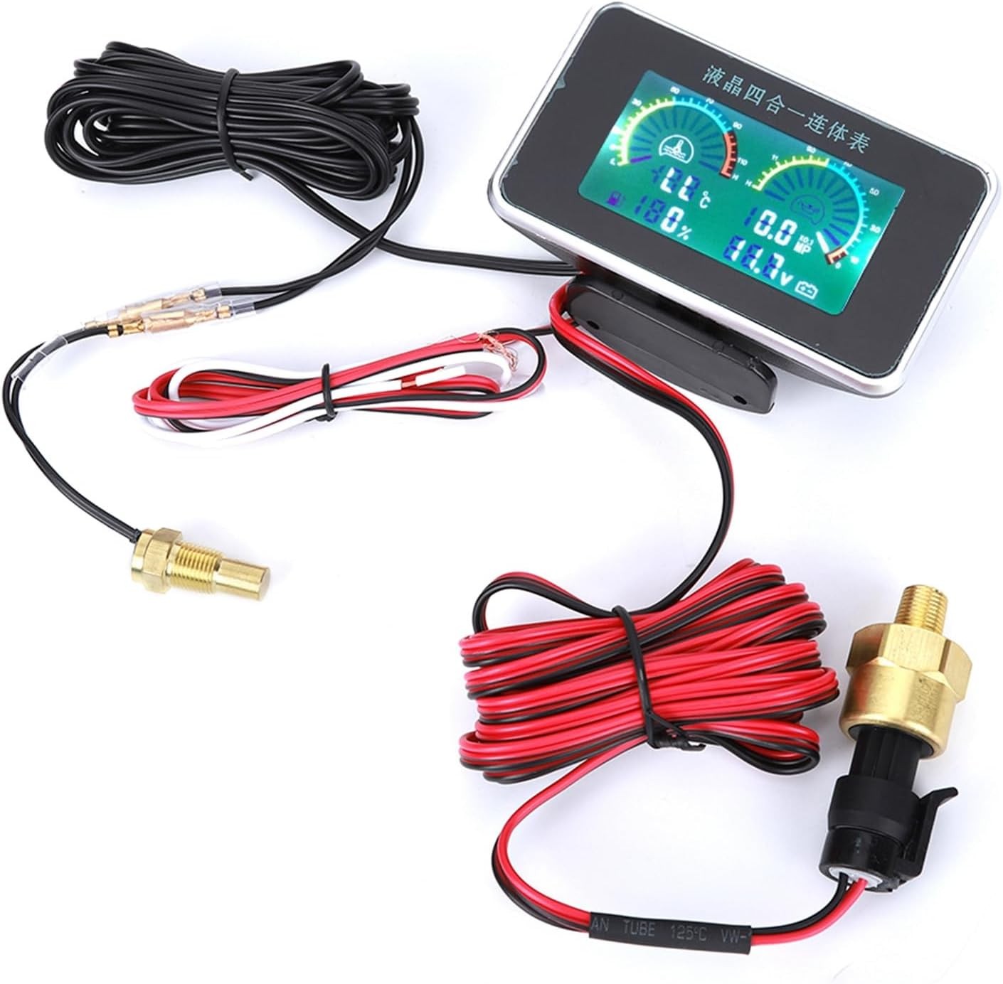 Universal 9V-36V Car Digital Meter Voltmeter Fuel Gauge Water Temp Oil Pressure