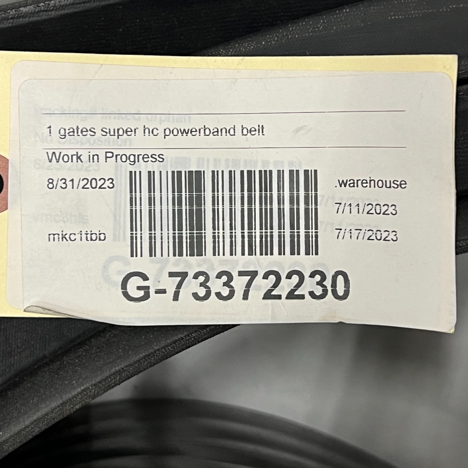 GATES SUPER HC POWERBAND 5-RIB BELT 5/8V1500 8V1500 (BE103)
