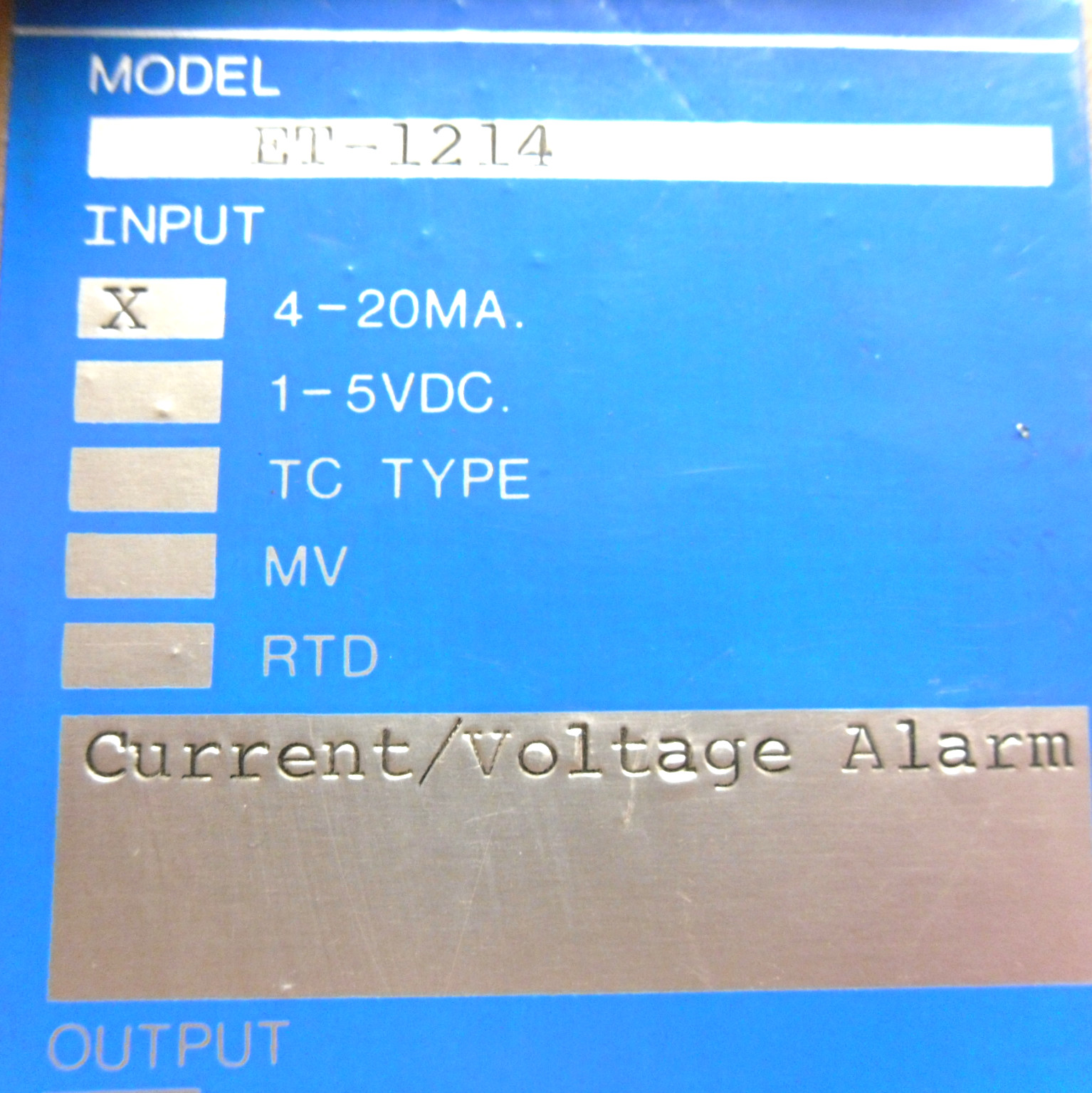RIS ET-1214 CURRENT ALARM 4-20MA 115 VAC