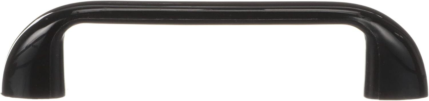4″ Black Drawer Pull for Commercial Food and Beverage Coolers and Freezers