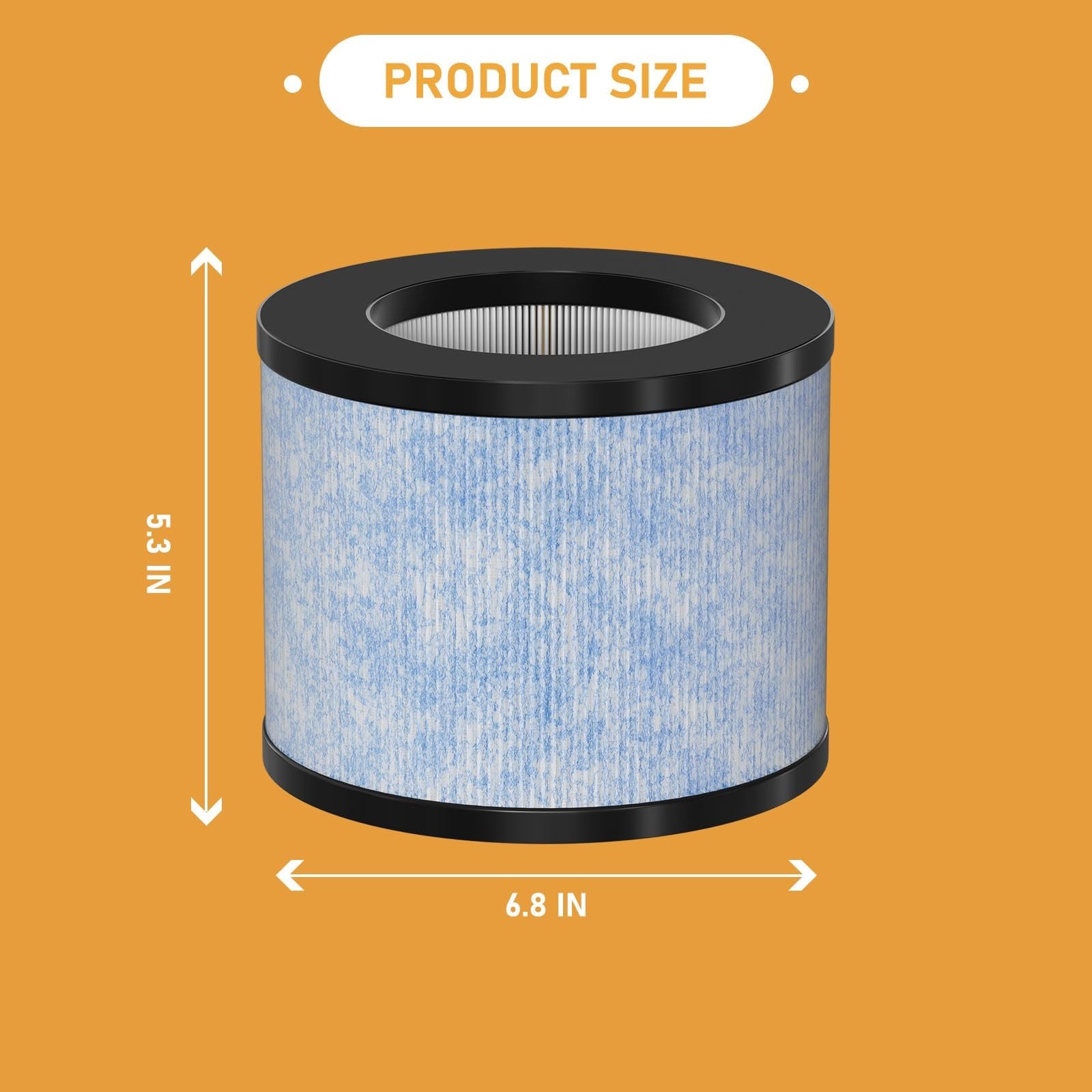 C102 MA-01CW True HEPA Replacement Filter Compatible with Miko Ibuki C102 Air…