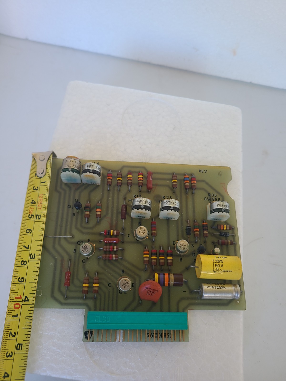 Vintage Board 261001-853 With Elco 7022