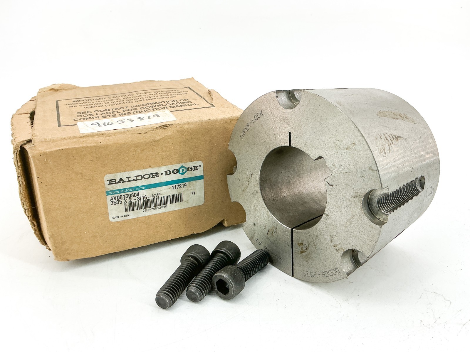 New Dodge 3535X2-3/16-KW Taper-Lock Bushing 2-3/16″ Bore 117219