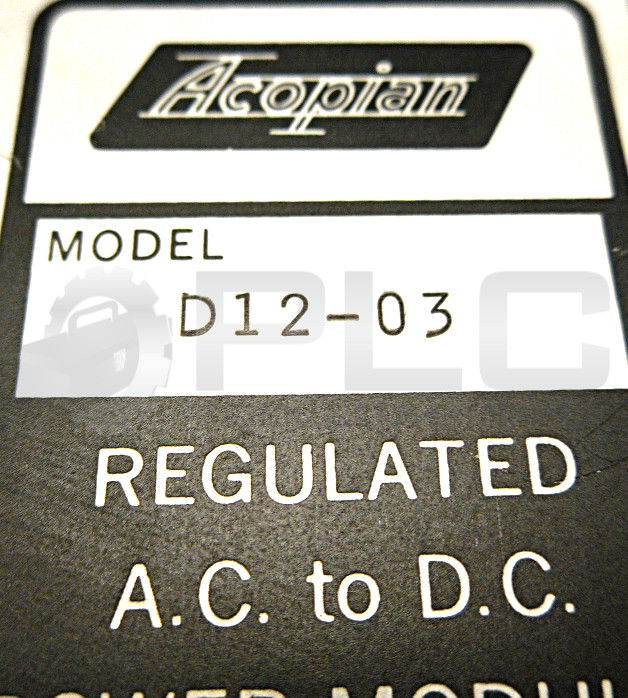 NEW ACOPIAN D12-03 POWER MODULE