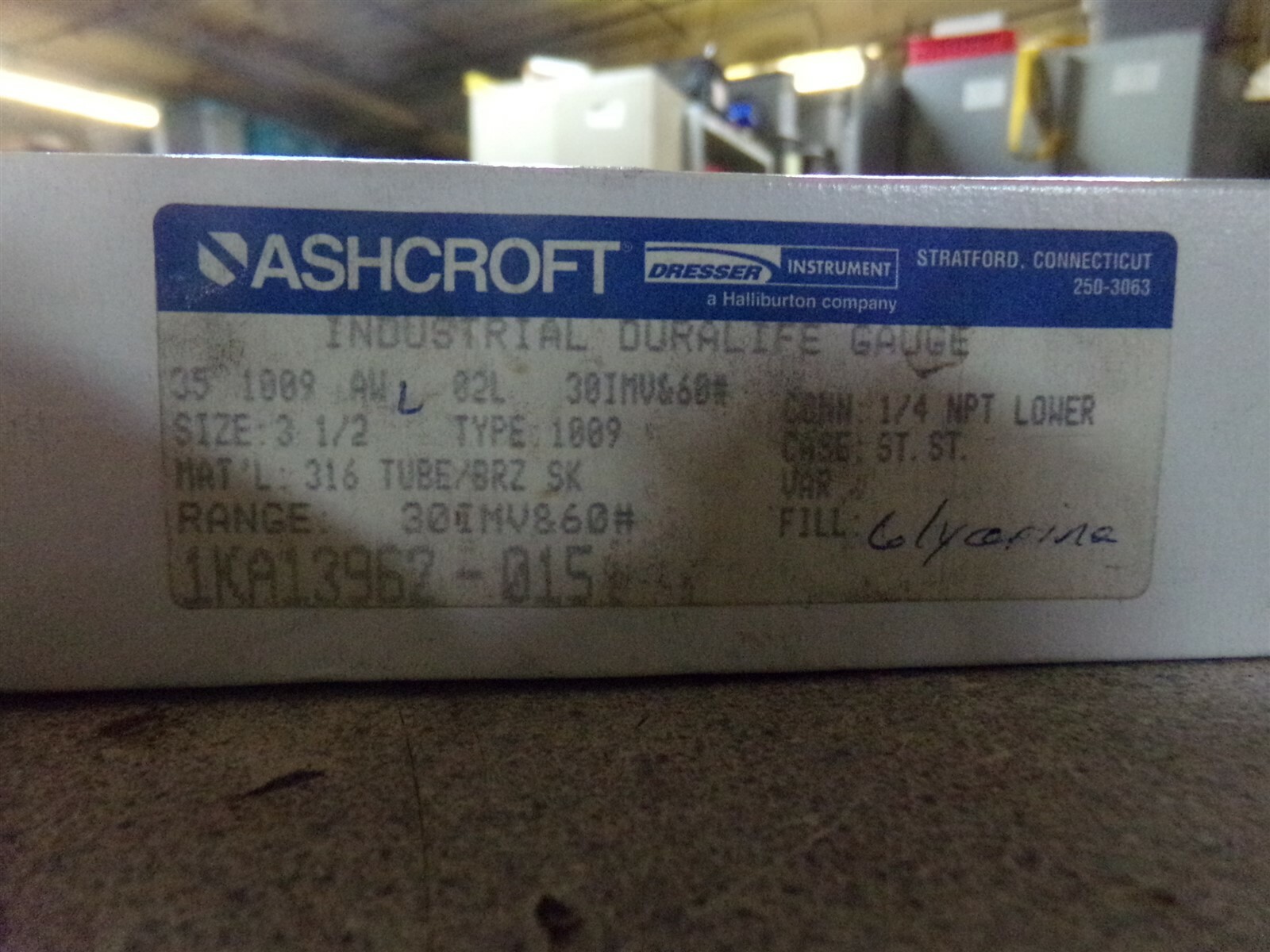 NEW Ashcroft AISI 316 Tube + Bronze Socket Pressure Gauge *FREE SHIPPING*