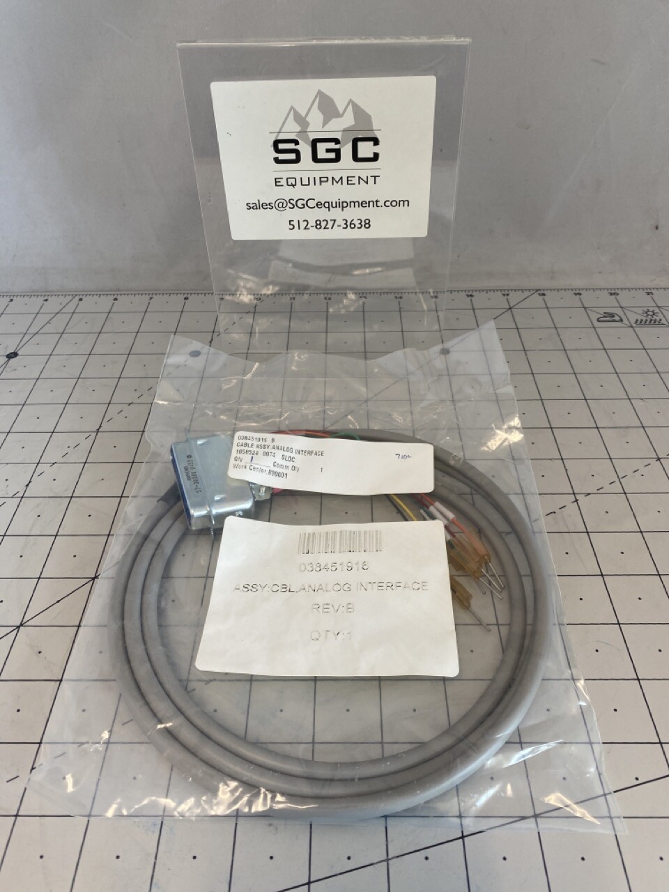 Veeco Cable Assy, Analog Interface PN: 038451916 REV:B