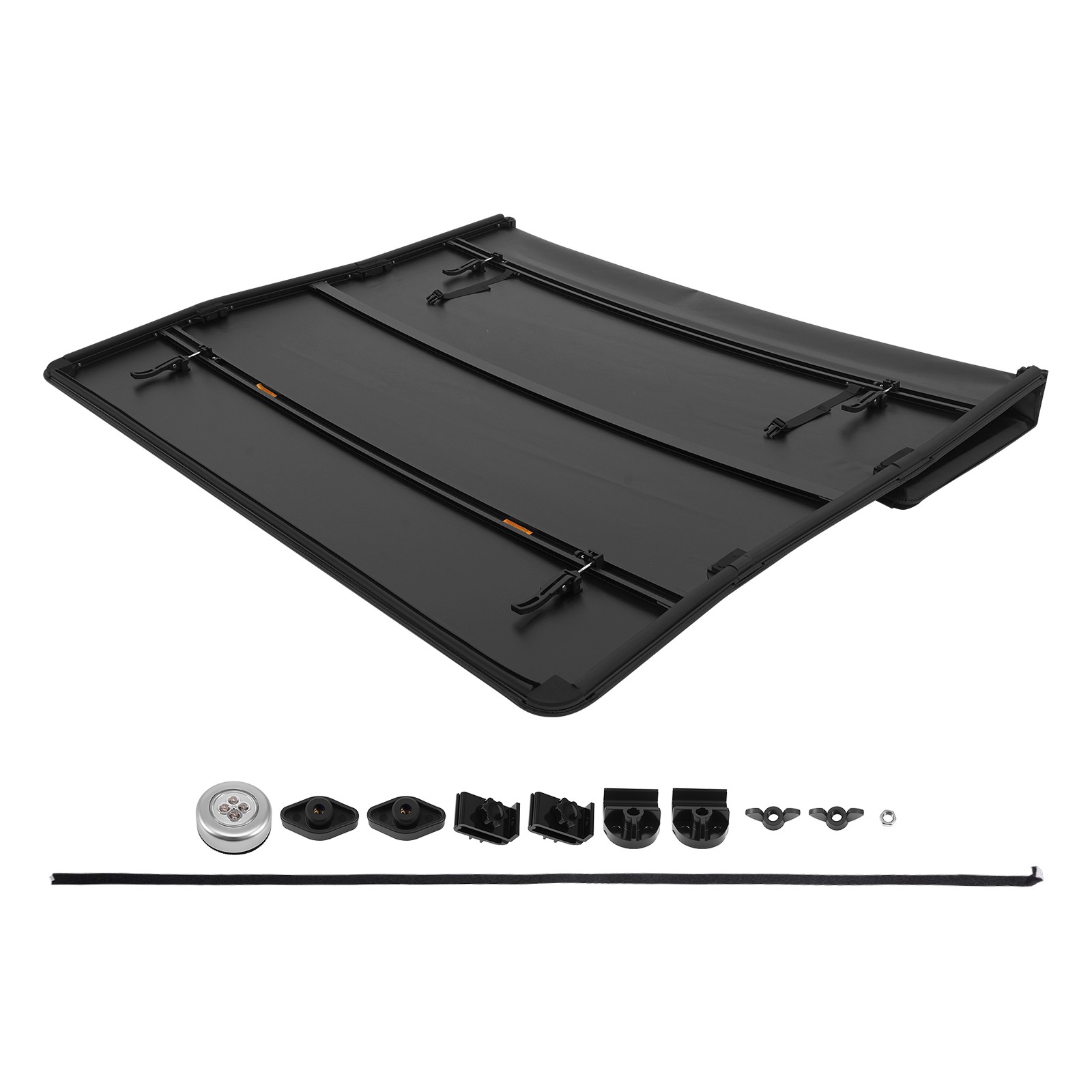 6.9 FT Quad-Fold Tonneau Cover for Silverado 2500HD 3500HD 2020-2026 Truck Bed