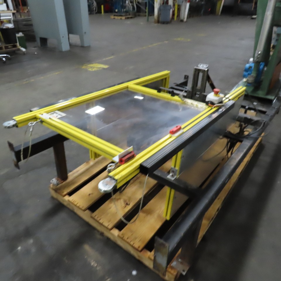 Custom Power Pneumatic Air Press Assembly 10″ Stroke W/ Safety Guard Enclosure
