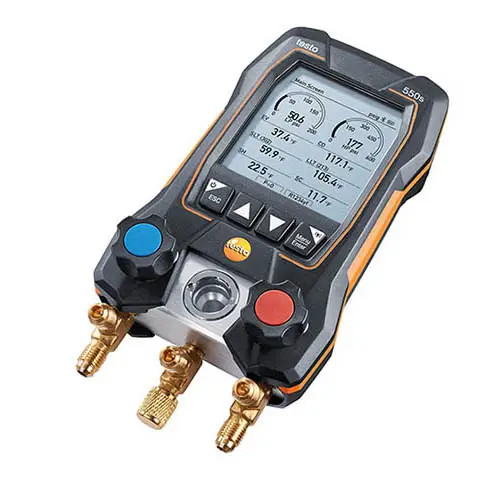 Testo 550s-BASIC-KIT 2-Valve Digital Manifold/Wired Temperature Probe