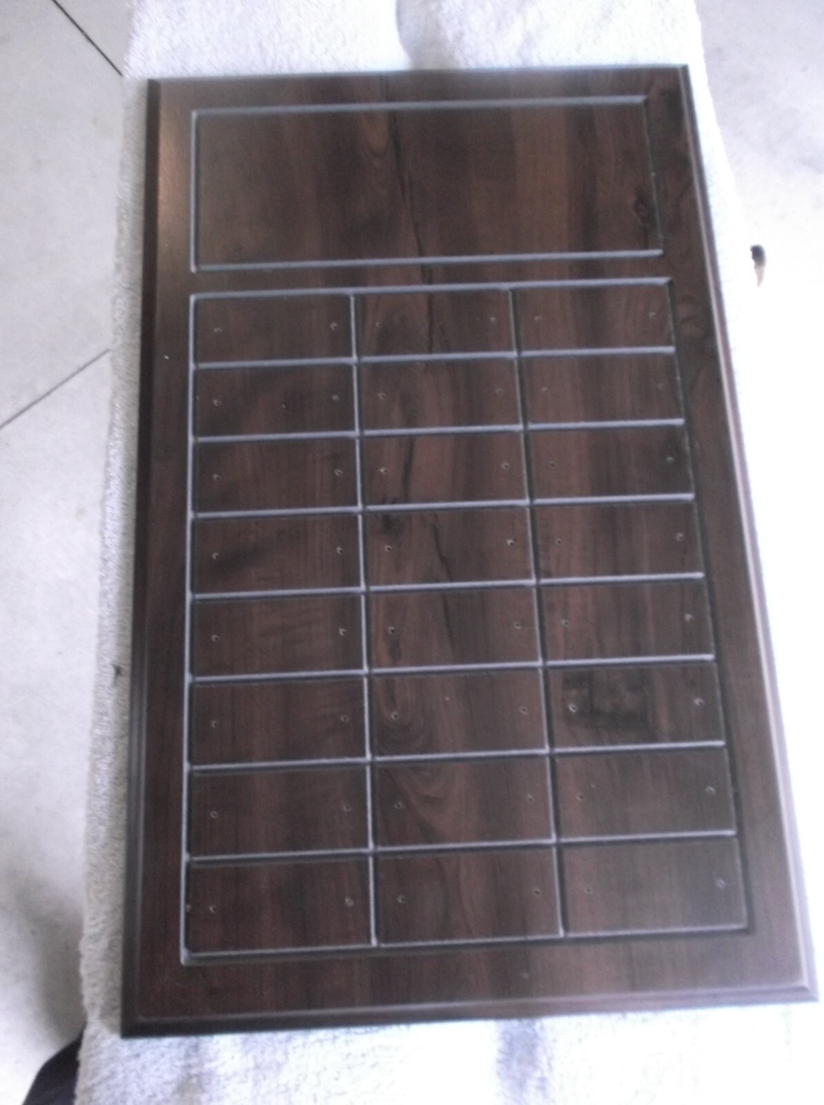 trophy parts blank perpetual plaque 24 plate perpetual cherry finish lot of 8