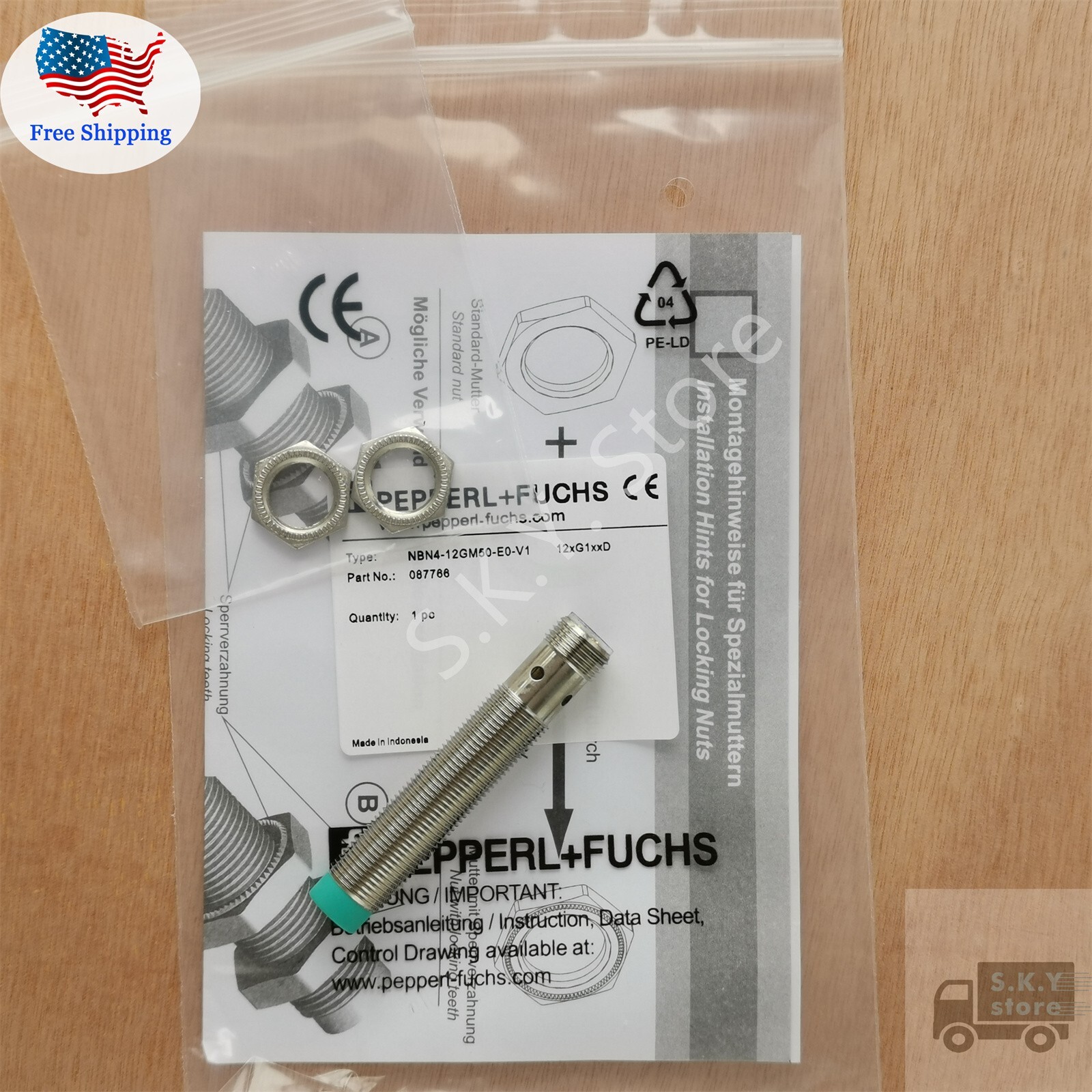 New In Bag For NBN4-12GM50-E0-V1 PEPPERL+FUCHS Photoelectric Sensor, US Stock