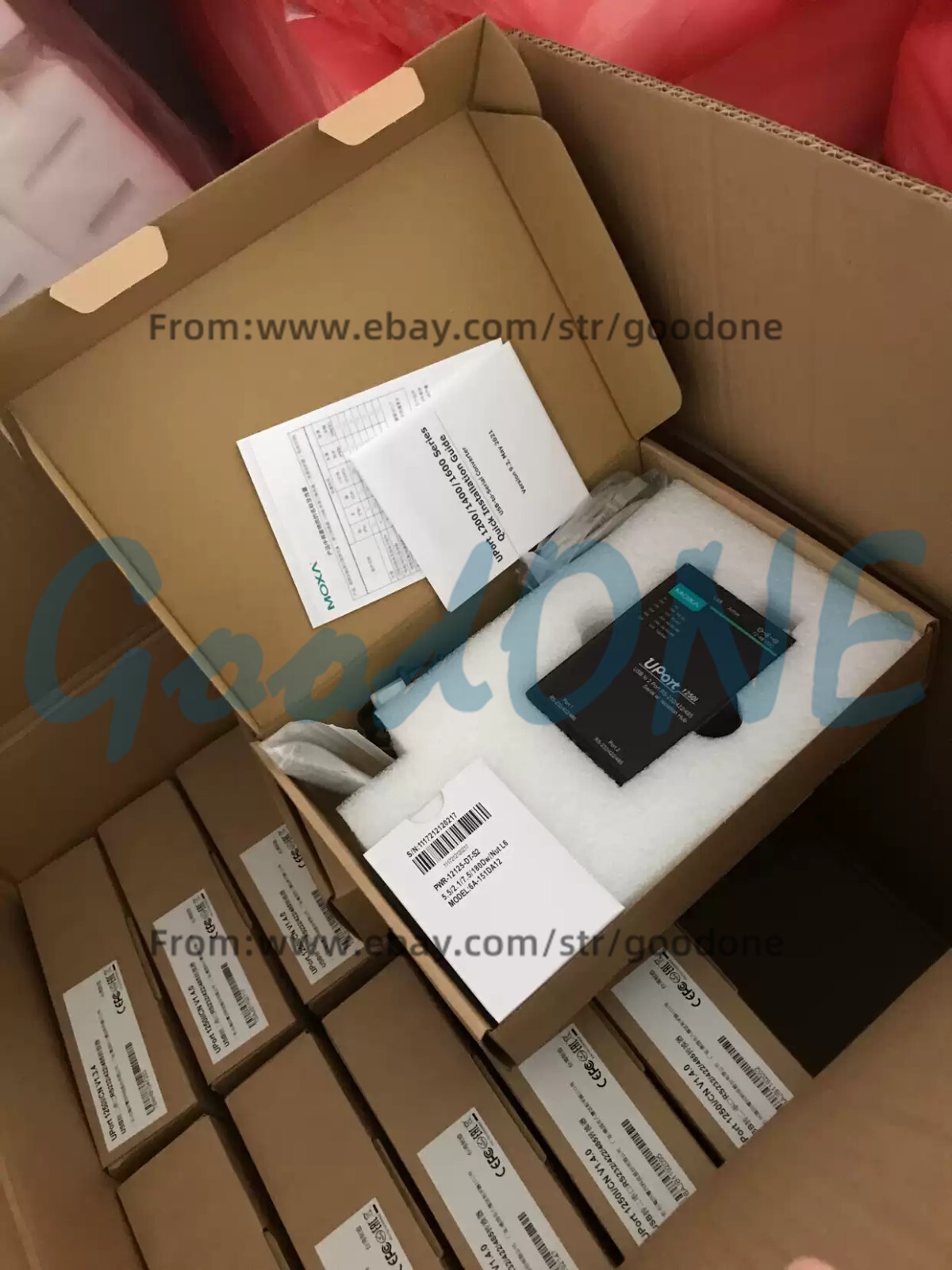 1PC NEW MOXA UPORT1250I USB to 2-Port RS-232/422/485 Serial Converter