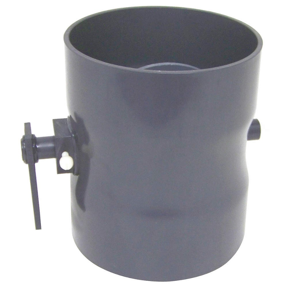 PLASTIC SUPPLY Butterfly Damper,PVC,10 In. 6XMF2