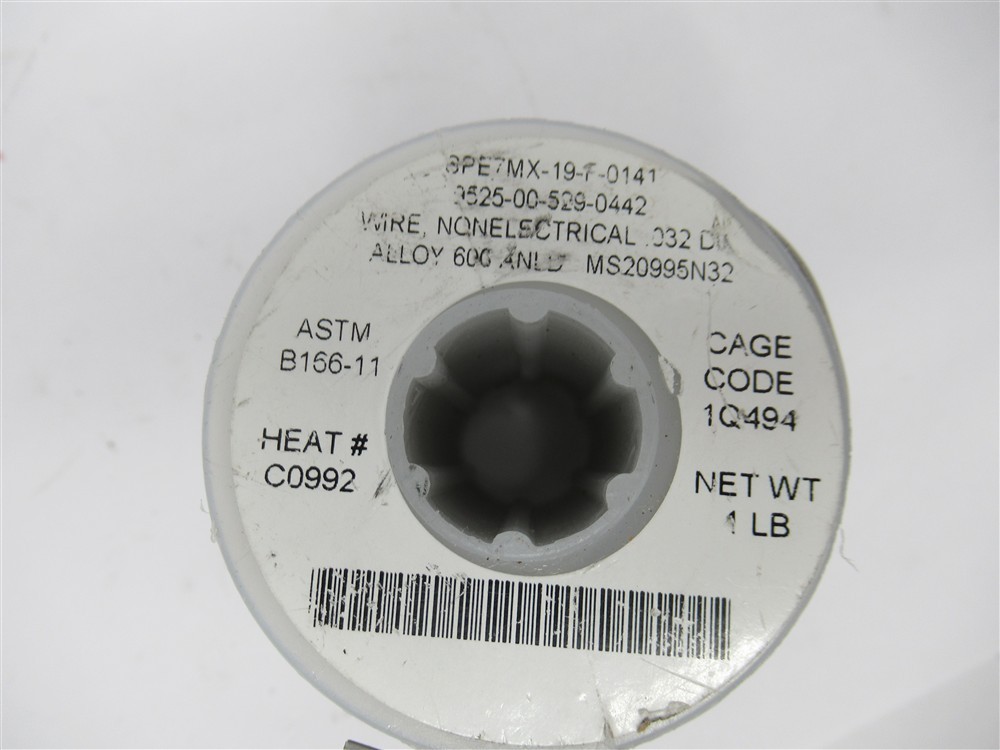 MS20995N32 , .032 Safety Lock Wire , 1Lb Roll