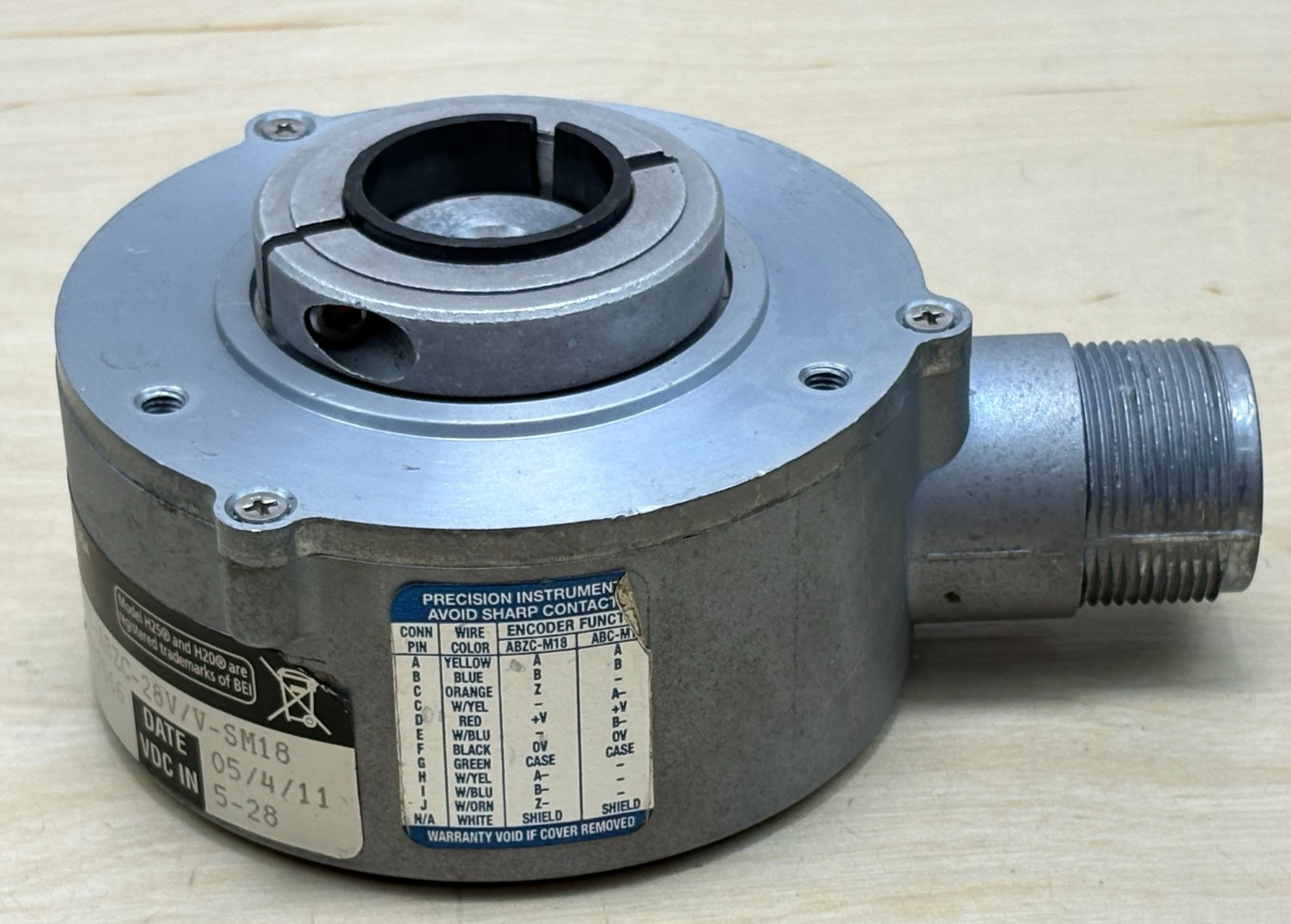 BEI XHS35F-37-R2-SS-10,000-T2-ABZC-28V/V-SM18 Encoder