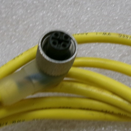 IFM EFECTOR E10903 PNP 4-PIN 90° M12 Connector Cordset USED 8′ L #372o