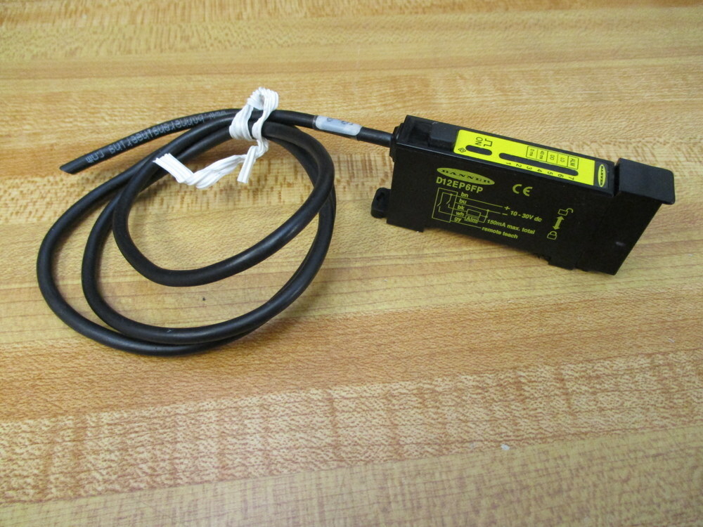 Banner D12EP6FP D12 Expert Fiber Optic Sensor 41965 2 ft+3 in L Cable
