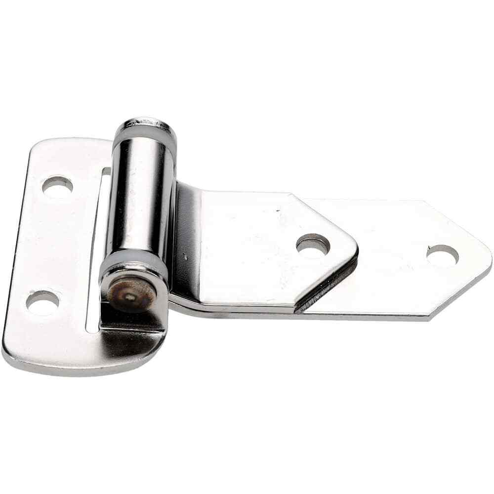Made in USA Stainless Steel Strap Hinge: 1-1/2″ Wide x 4-3/4″ Long