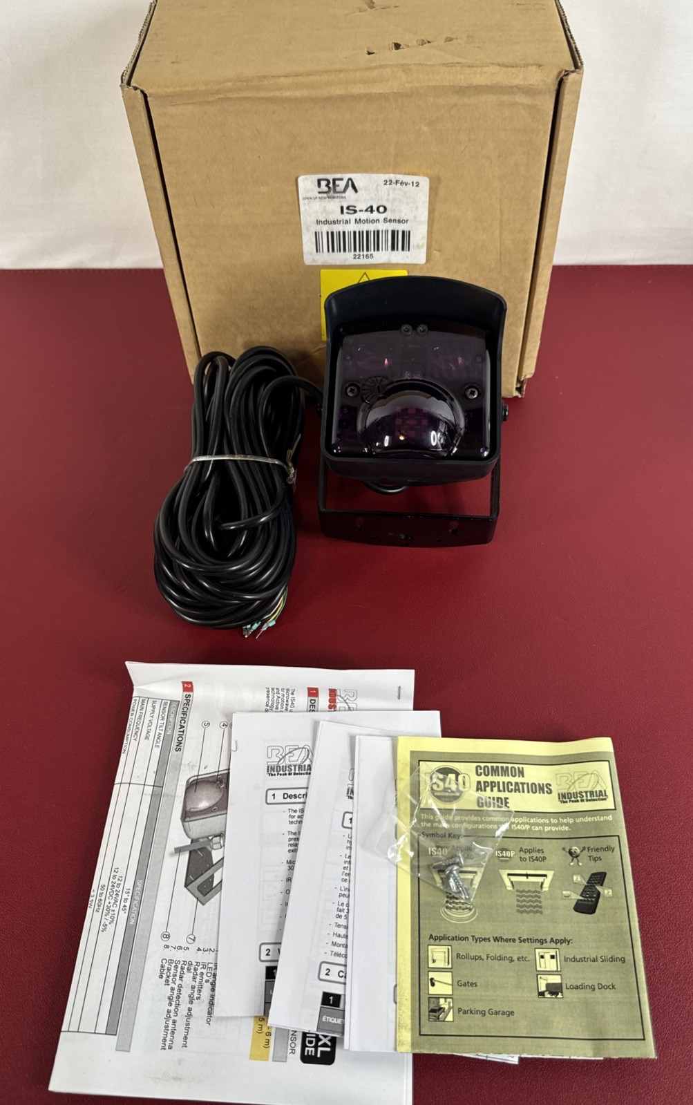 BEA IS-40 Industrial Motion & Presence Sensor for Automatic Door 12-24V AC/DC
