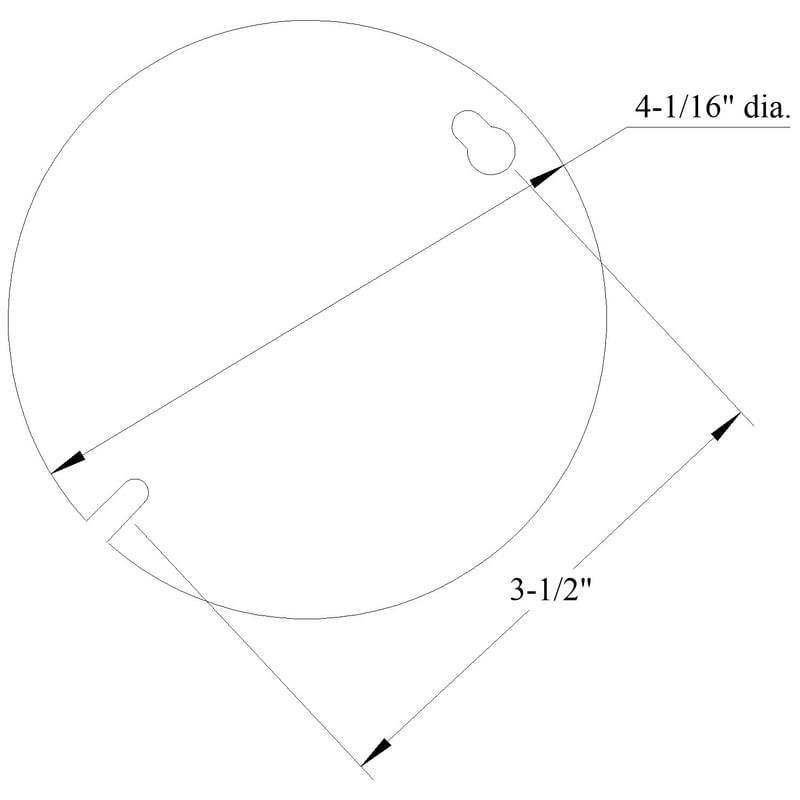 Mulberry 11106 4IN Round Cover Single Receptacle PVC
