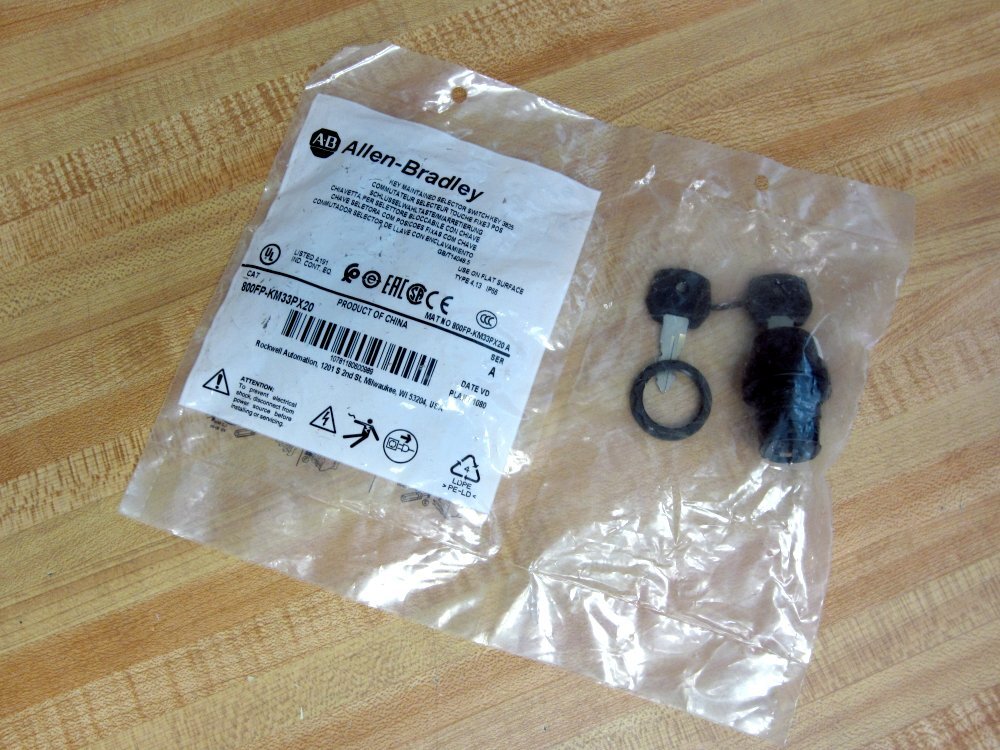 Allen Bradley 800FP-KM33PX20 Keyed Selector Switch 800F-X10