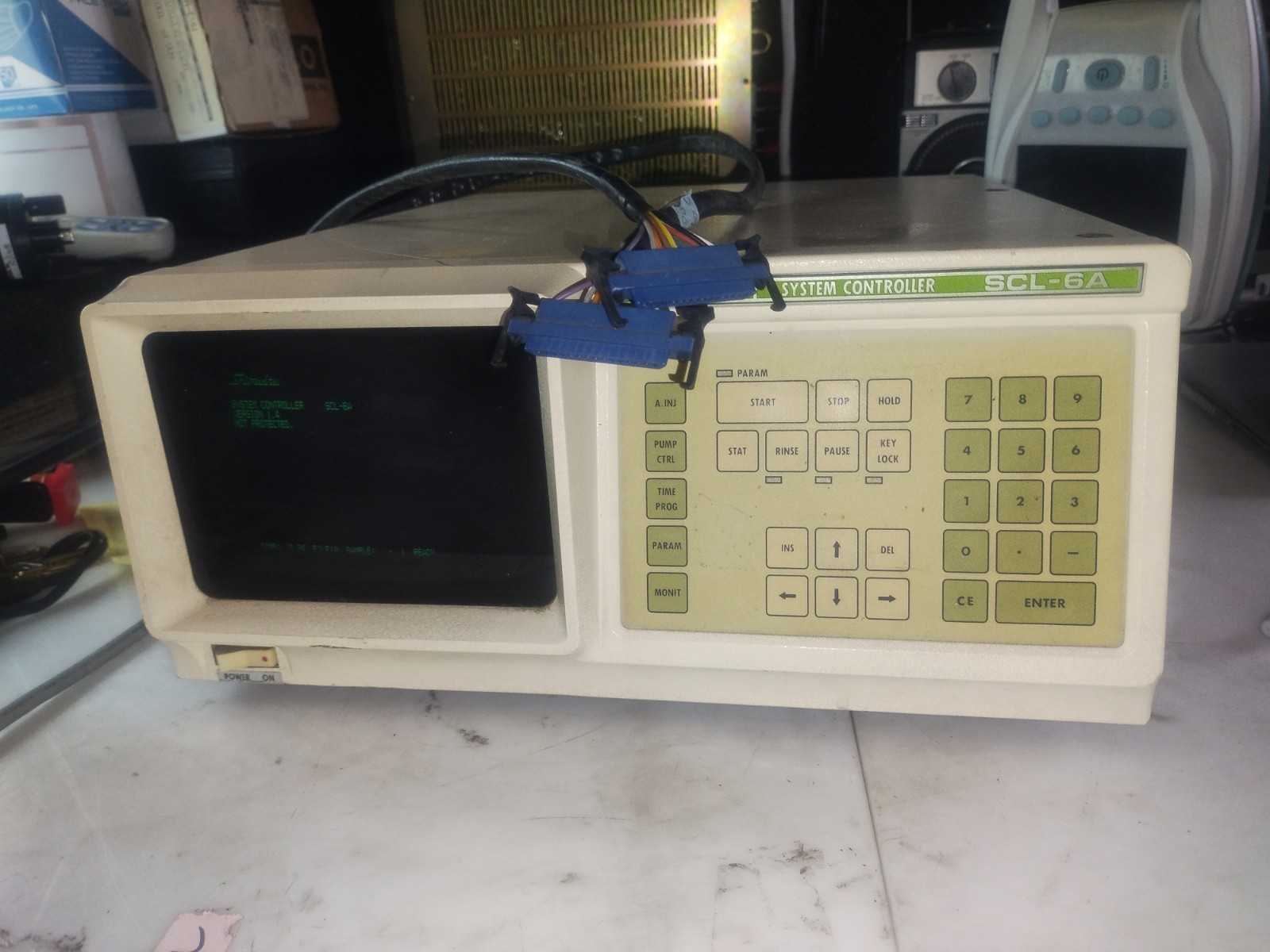 Shimadzu SCL-6A System Controller for Chromatography HPLC W/ Data Cables