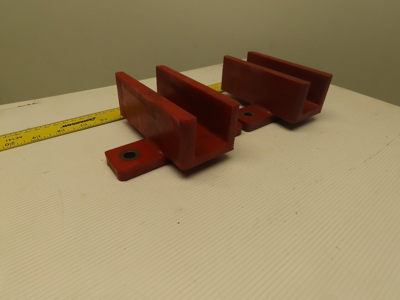Dematic 0688181136 1-23/32″ Wide 1-5/8″ Deep 2 Bolt Mount Infeed Guide Lot Of 2