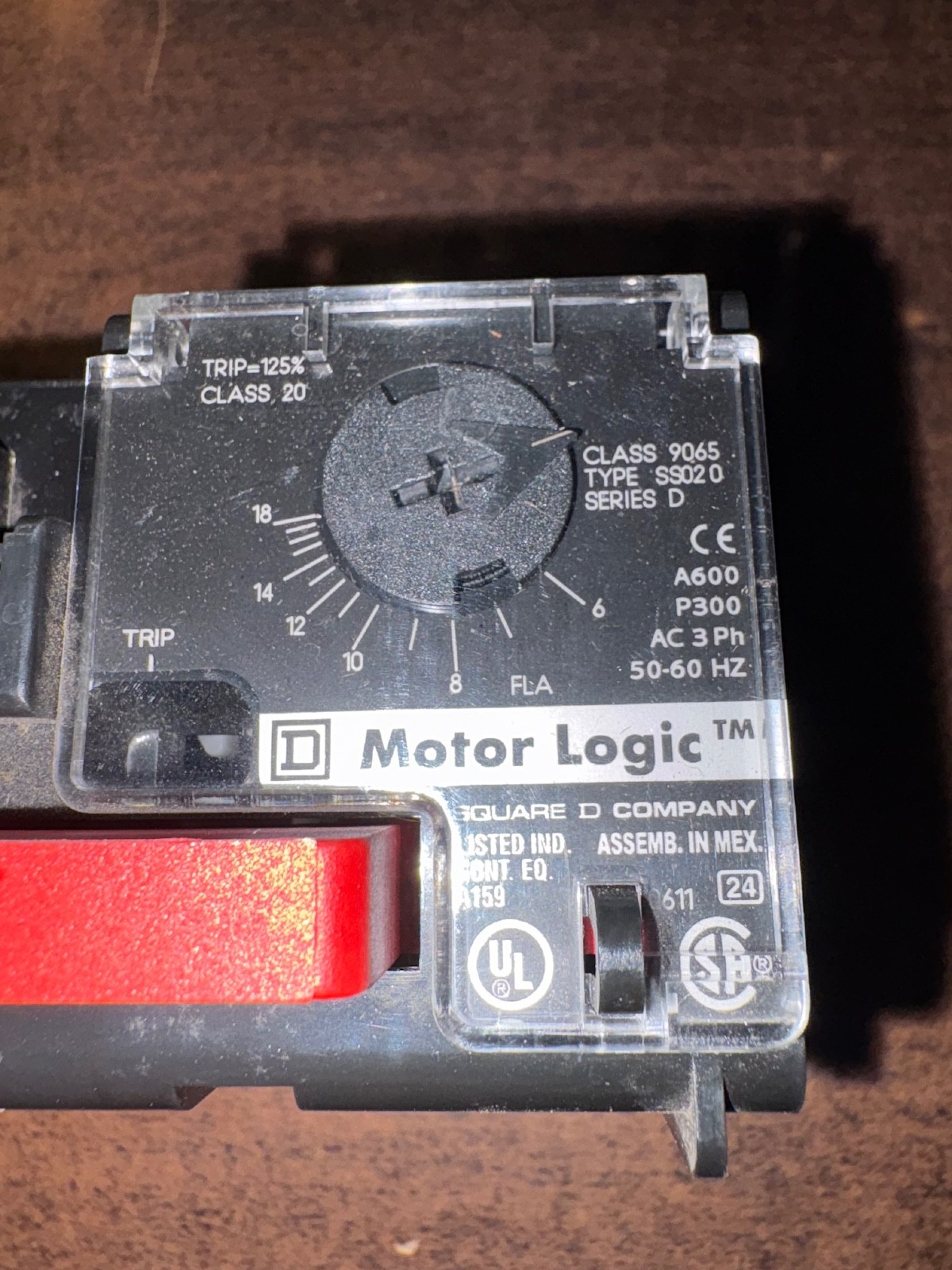 NEW SQUARE D 9065SS020 MOTOR LOGIC OVERLOAD RELAY . B375
