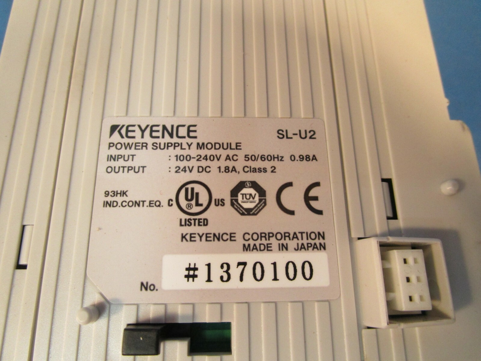 Keyence SL-U2 Safety Light Curtain Power Supply Unit