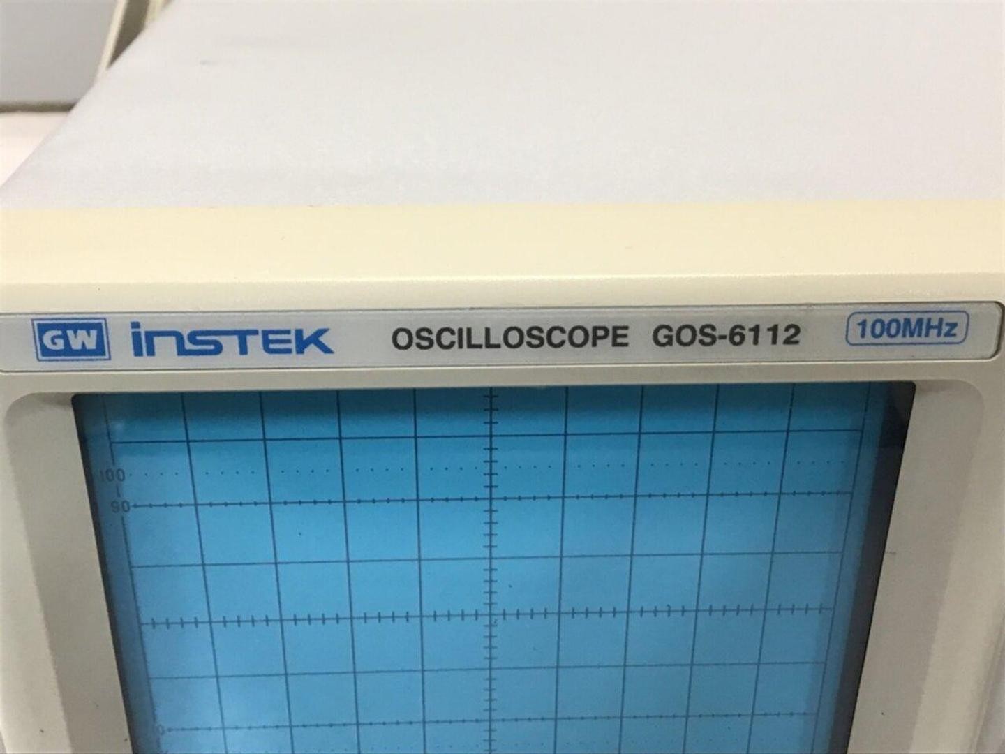 GW INSTEK Oscilloscope GOS-6112 Used #119523