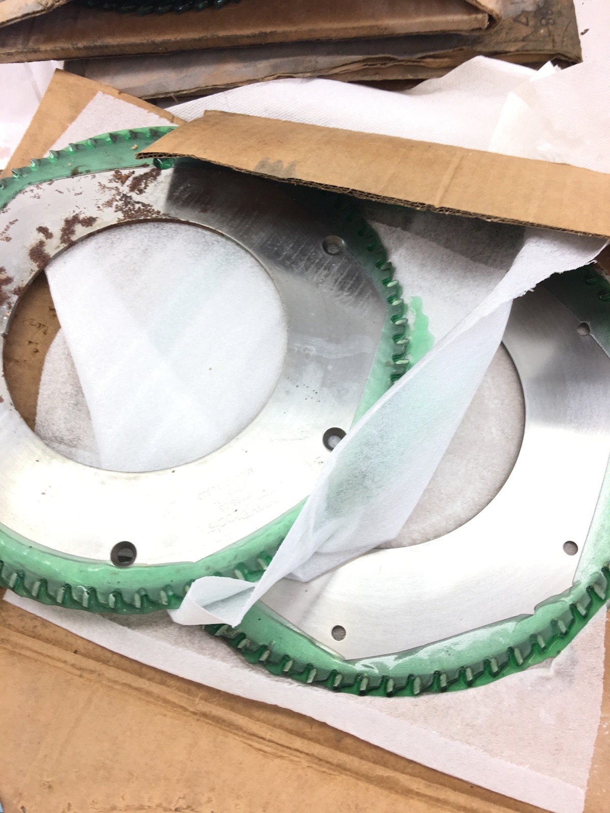 NEW BOX OF 2 NAP GLADU 2165-06 PC10 72T 5300 RPM CARBIDE TIPPED SAWBLADE, B372