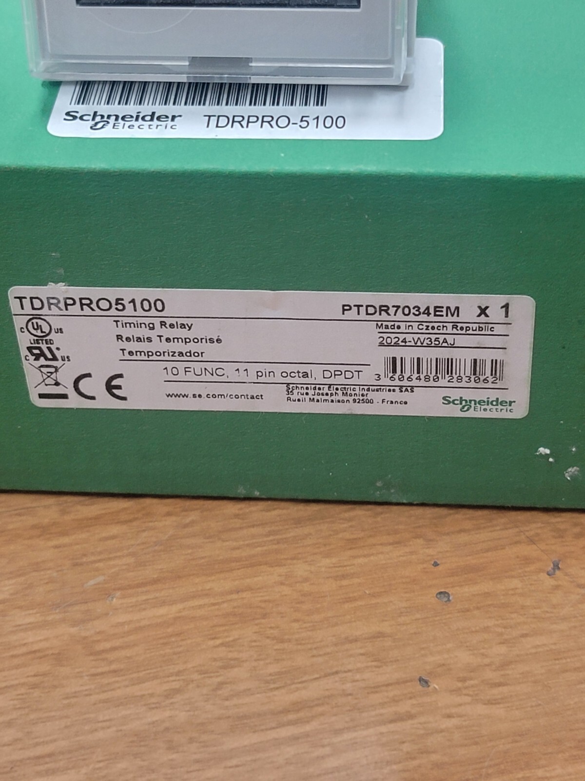 TDRPRO5100 SCHNEIDER ELECTRIC TDRPRO-5100 / 6AGT7 Timing Relay.