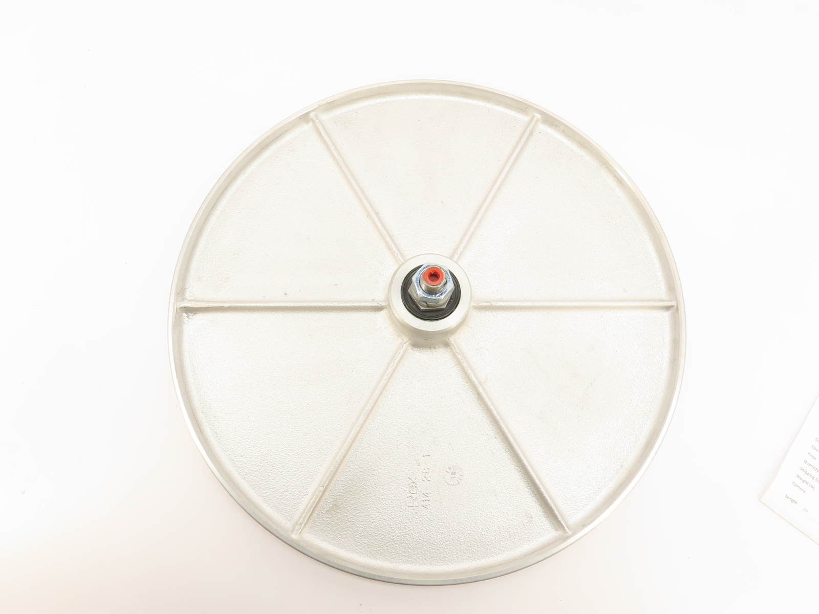 Rexnord 10131485 Aluminum Tabletop 18in 2500 Tab F-Top Corner Disc 414-28-1