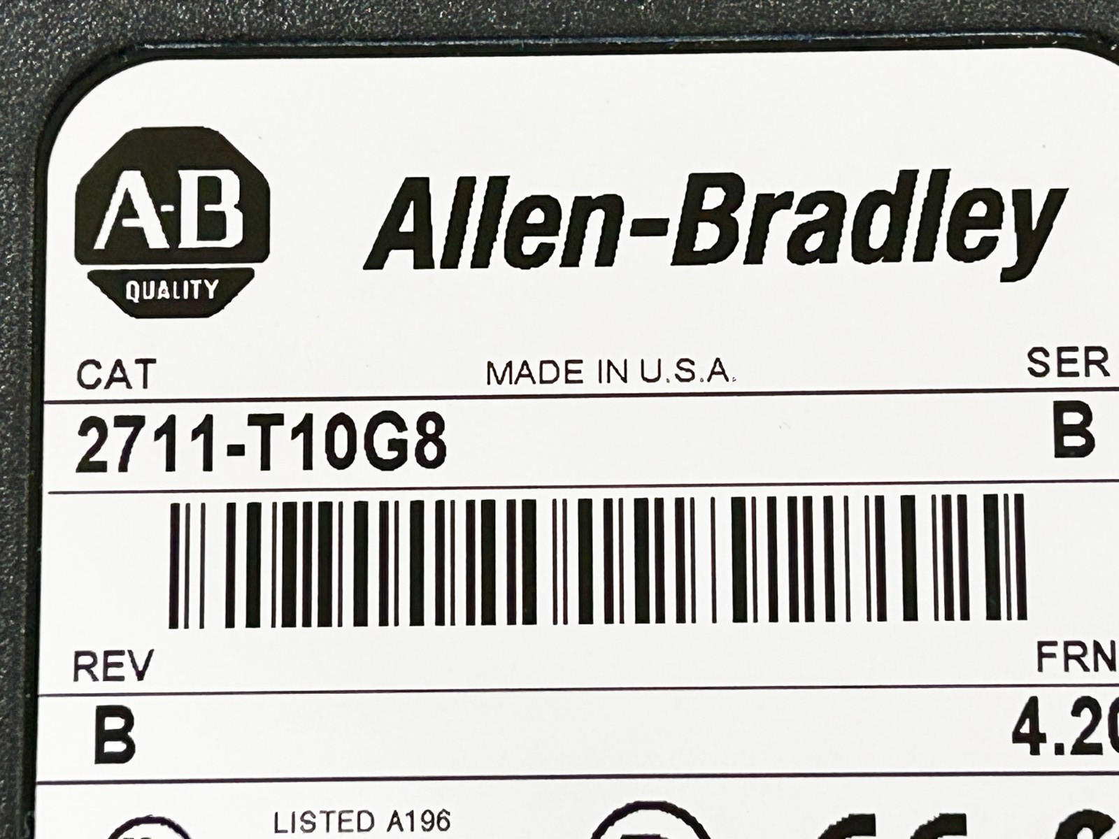 New Allen Bradley 2711-T10G8 Operator Interface 10″ Display 640X480 Pixels 240V