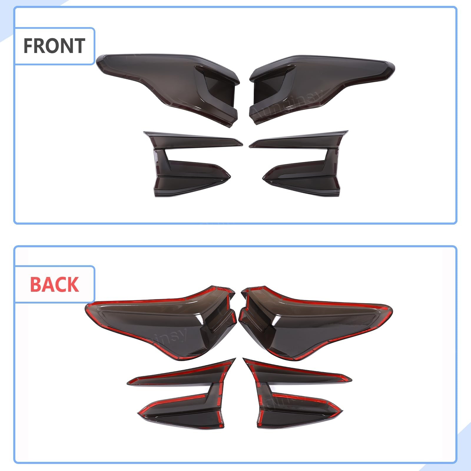 Car Rear Tail Light Lamp Cover Compatible with Subaru Crosstrek GU 2024 2025 …