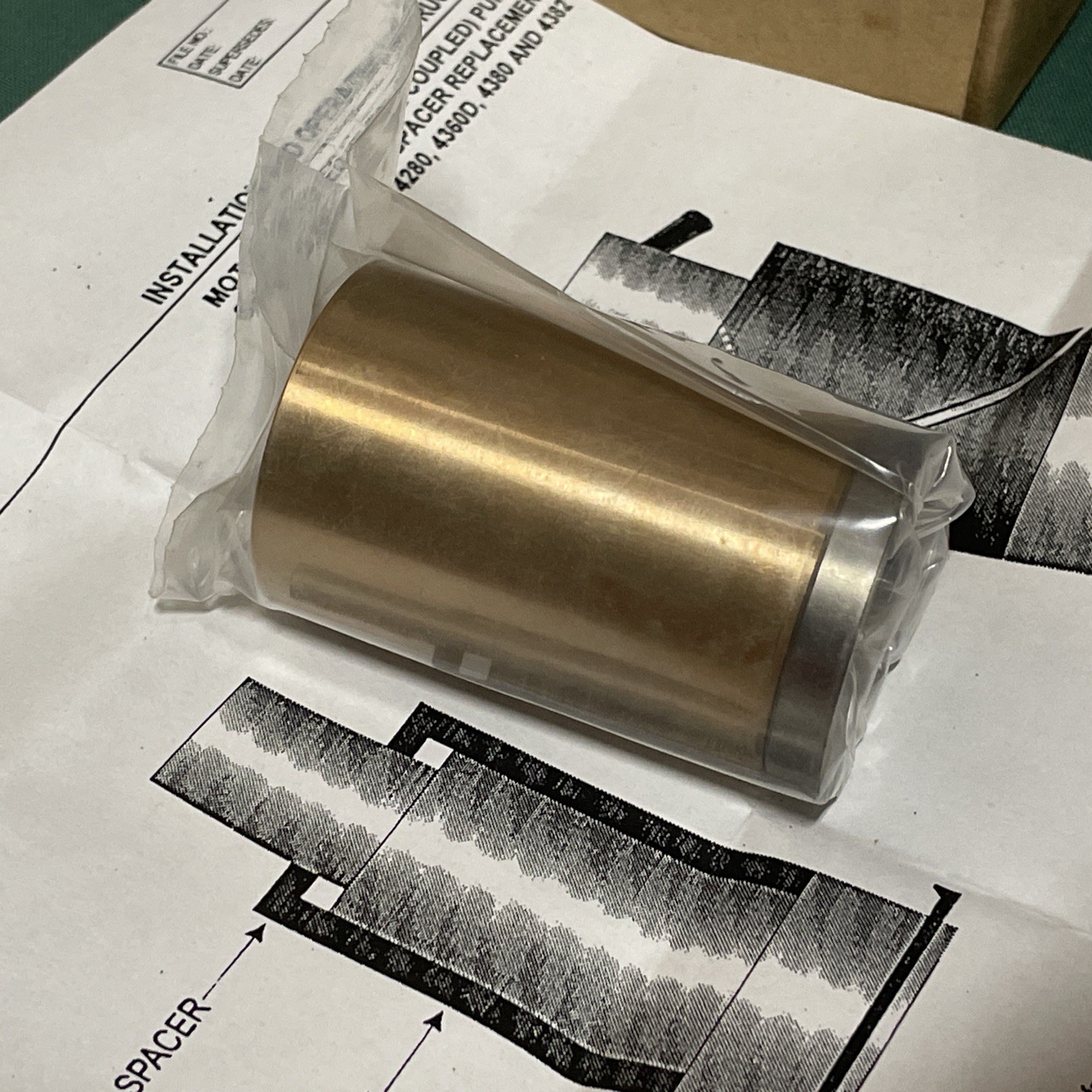 810150-154 Armstrong Sleeve & Spacer Kit (4280 BF & AB) New NOS W/ Instructions