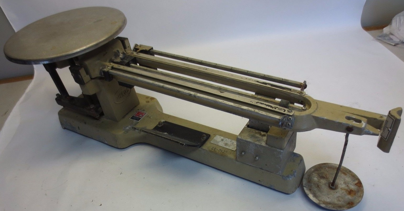 OHAUS TRIPLE BEAM SCALE – 20kg / 45lb CAPACITY – NO WEIGHTS