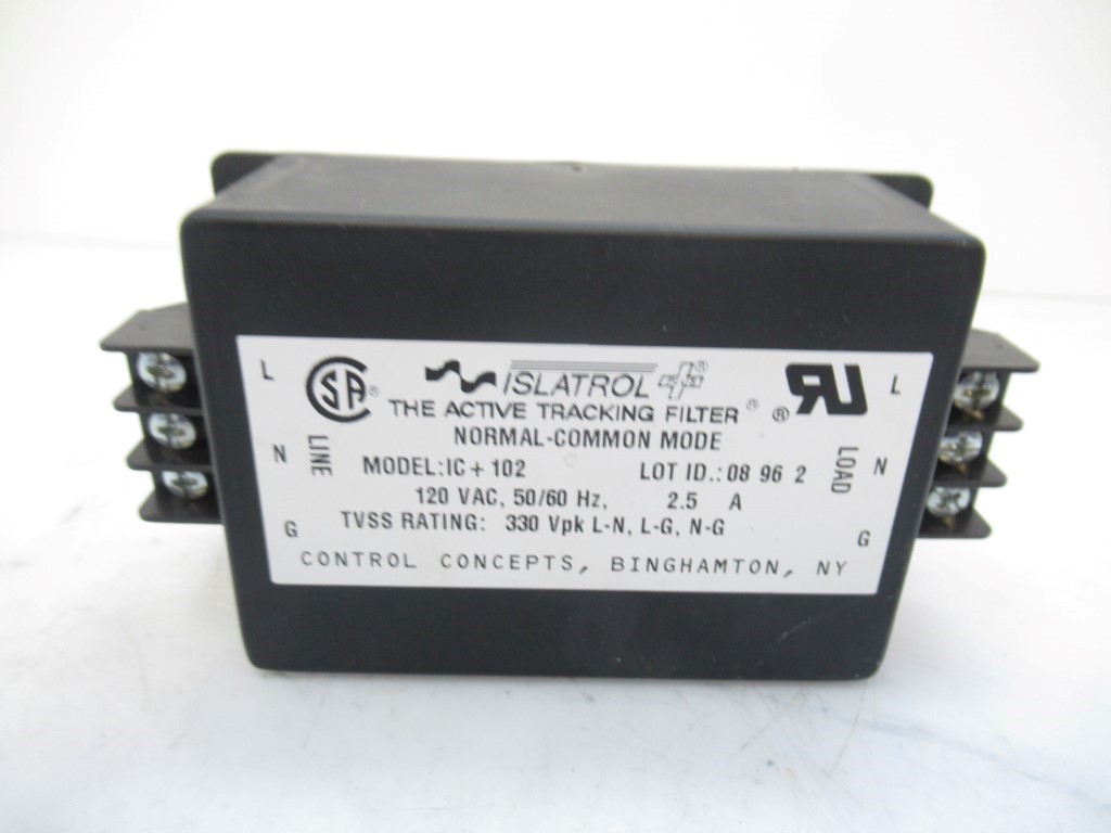 Control Concepts Islatrol Model Ic+102 Active Tracking Filter (F101)