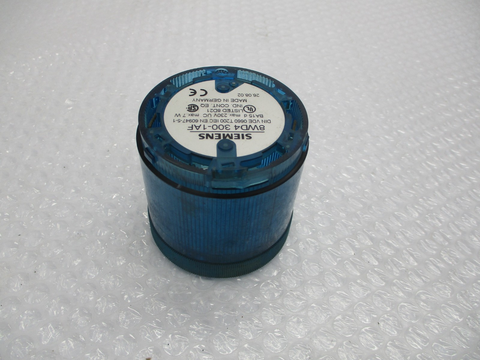 SIEMENS 8WD4300-1AF STACK LIGHT BLUE UNMP