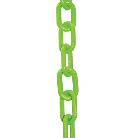 Plastic Chain, Safety Green, 50 Ft Length, Gloss, 51014-50