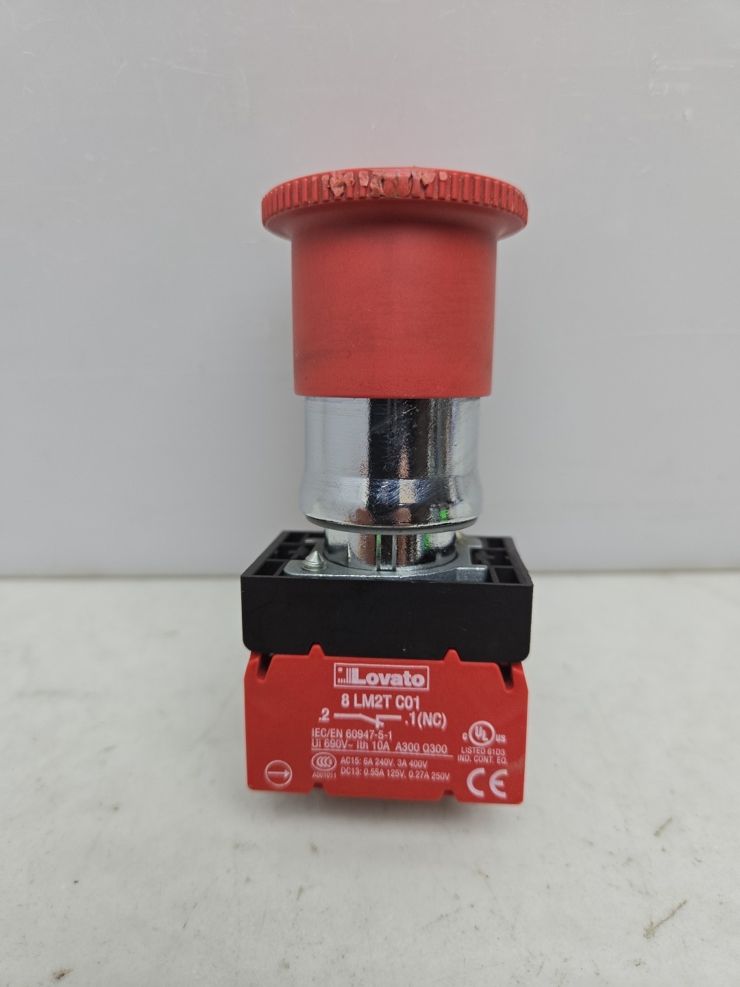 Banner ESL-30/60 Emergency Stop Button 120656 Button Assembly Only No Enclosure
