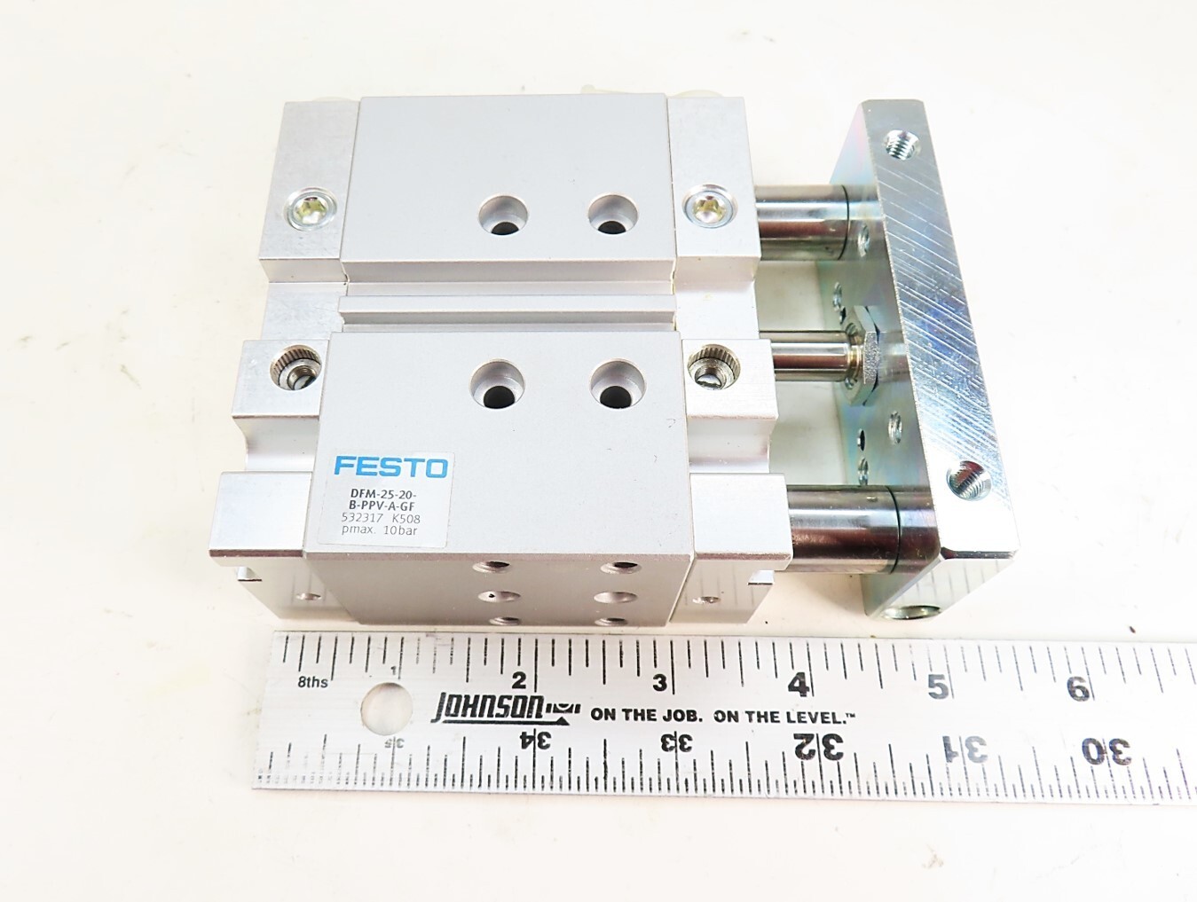 Festo DFM-25-20-B-PPV-A-GF Guided Drive Cylinder 25mm Piston x 20 mm Stroke NEW