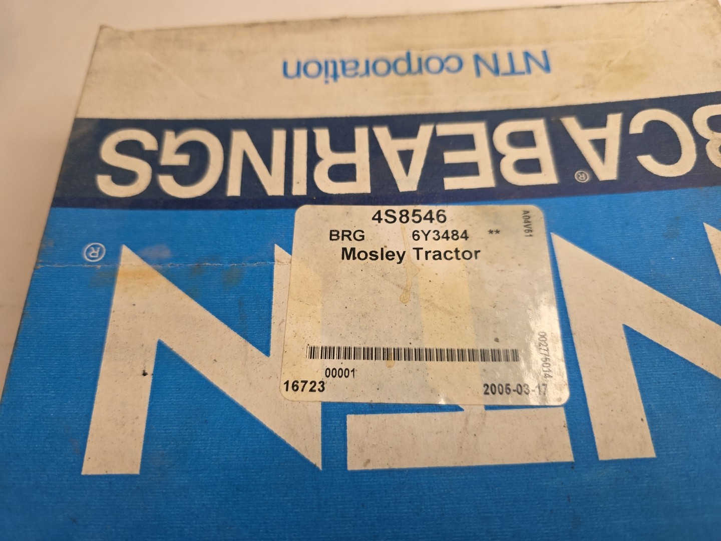 BCA XLS4-1/2-G, A1G3, Single Row Radial Ball Bearing, Open, Caterpillar 4S-8546