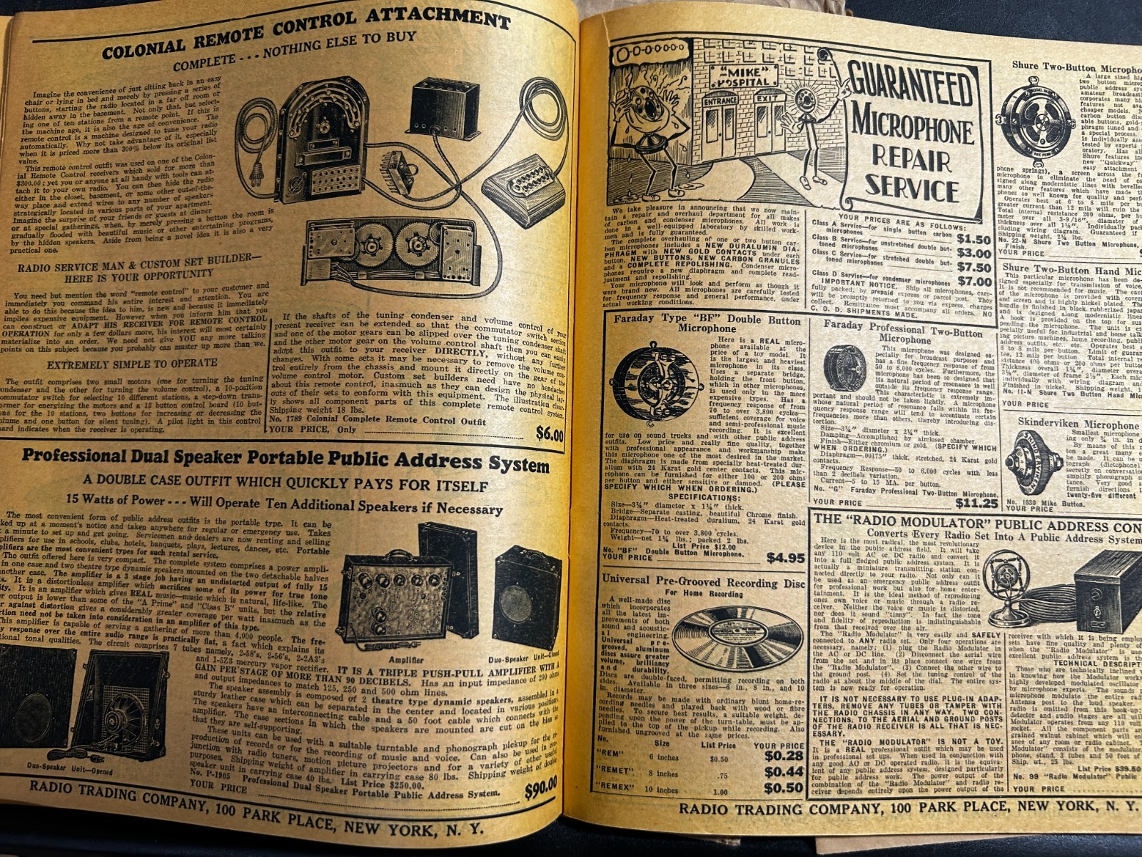 Radio Trading Co Vintage 1934 Catalog Short Wave Treatise Radio Parts Speakers++