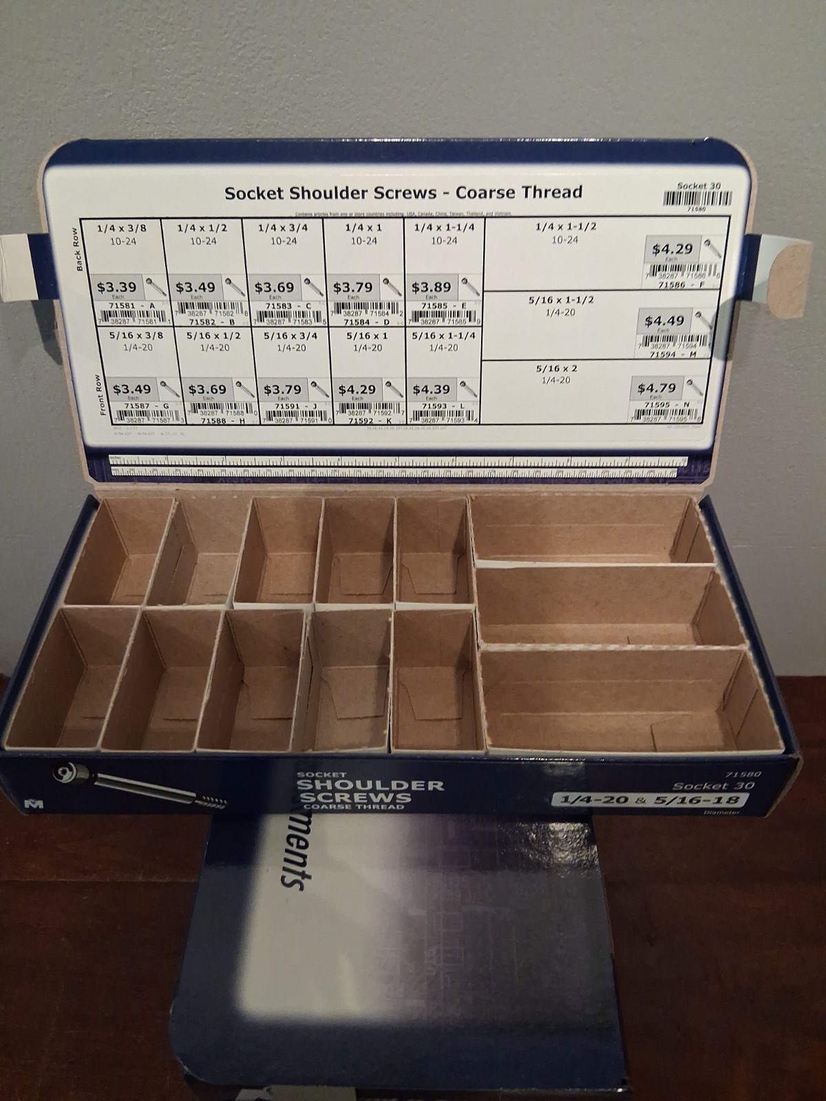 Midwest Fasteners Find It Fast **Empty** Screw Assortment Boxes